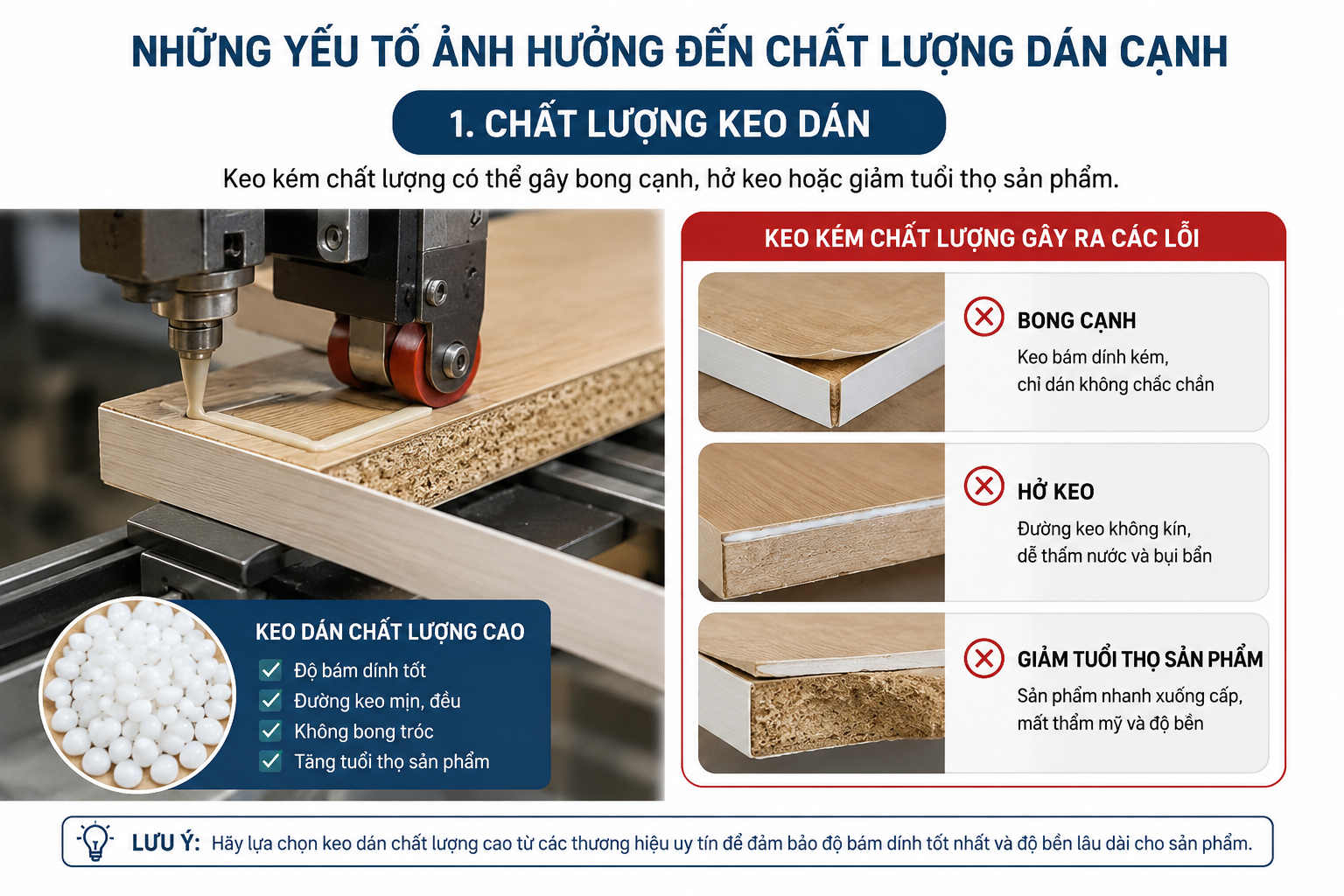 Chất lượng keo dán