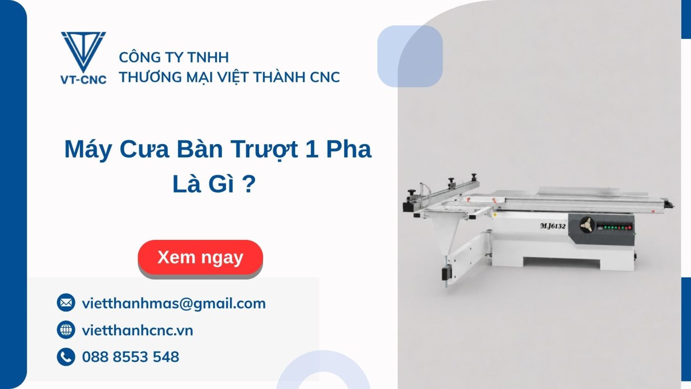 máy cưa bàn trượt 1 pha