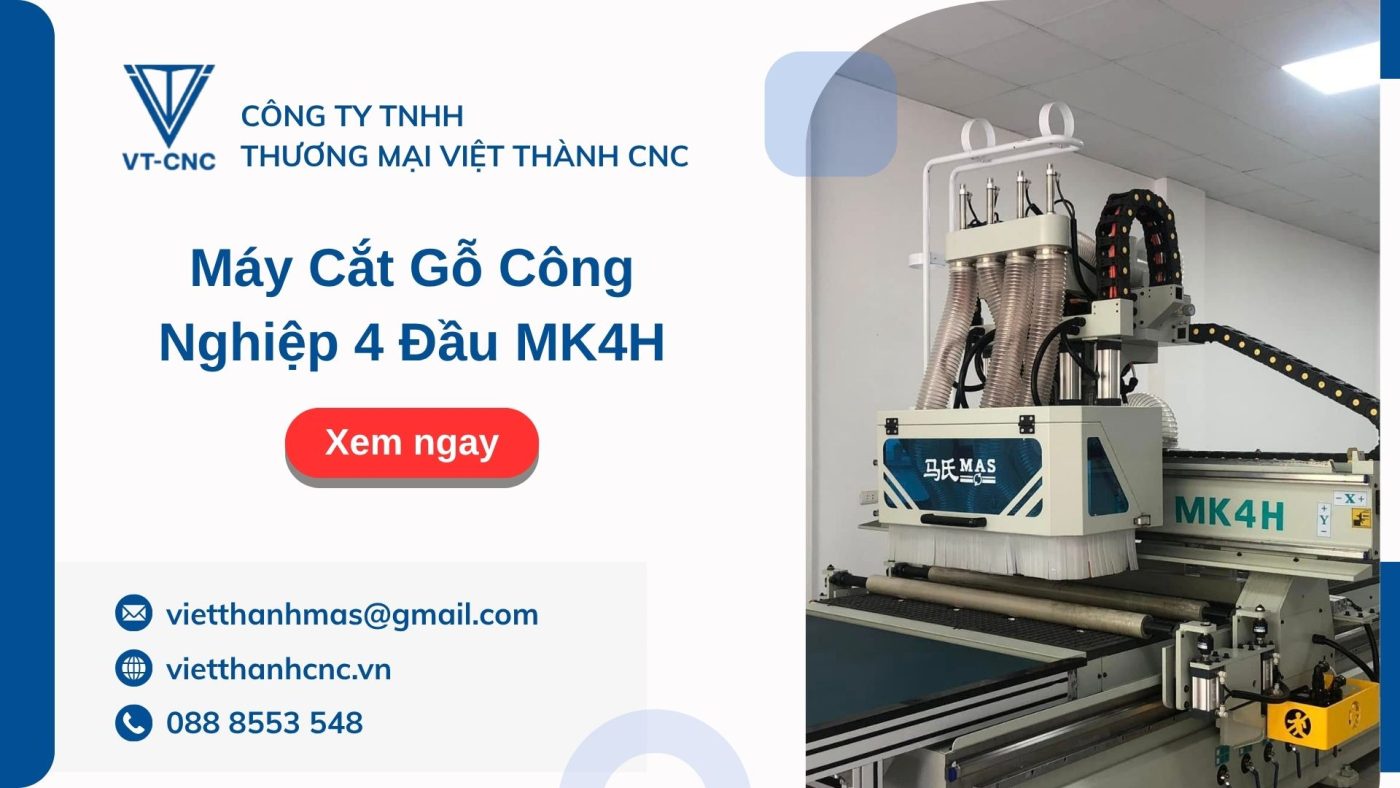 Máy Cắt Gỗ Công Nghiệp 4 Đầu MK4H