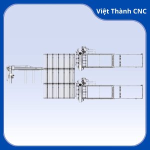 Máy dán nhãn - một kéo hai liên kết