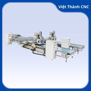 Máy dán nhãn - một kéo hai liên kết