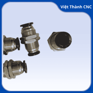 Đầu nối thẳng 8-8 thân ren sắt máy dán cạnh VT-CNC