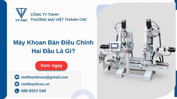 Máy khoan bàn điều chỉnh hai đầu